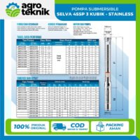 POMPA SUBMERSIBLE  SELVA 4SSP 3 KUBIK - STAINLESS