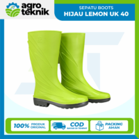 SEPATU BOTS HIJAU LEMON UK 40